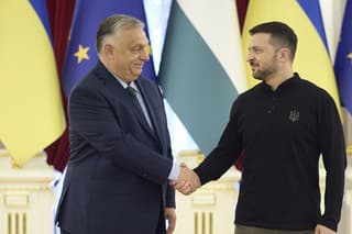 Maďarský premiér Viktor Orbán a ukrajinský prezident Volodymyr Zelenskyj.