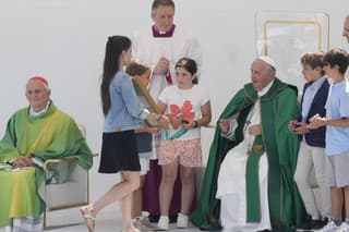 Pápež František na svojej návšteve v Terste 