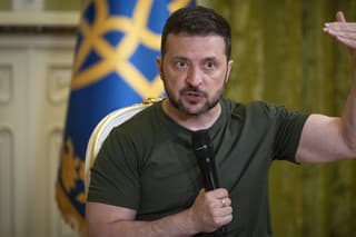 Na snímke ukrajinský prezident Volodymyr Zelenskyj.