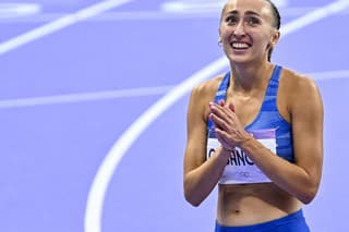 Slovenská atlétka Gabriela Gajanová po semifinále behu na 800 metrov na XXXIII. letných olympijských hrách v Paríži 