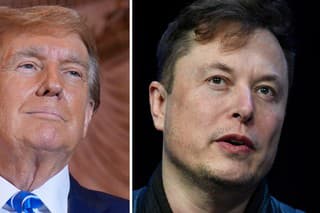 Donald Trump a Elon Musk.