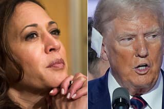 Kamala Harrisová a Donald Trump.