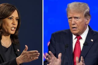 Kamala Harrisová a Donald Trump.