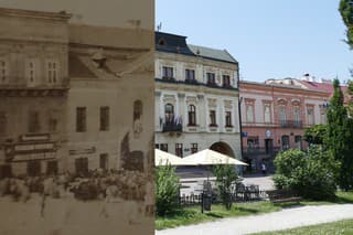 Radnica v Prešove v minulosti a teraz.