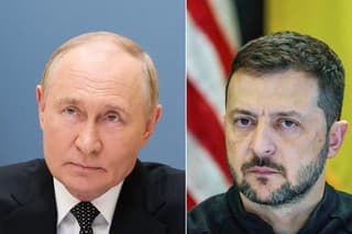 Vladimir Putin a Volodymyr Zelenskyj.