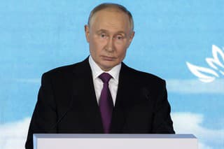 Na snímke ruský prezident Vladimir Putin.