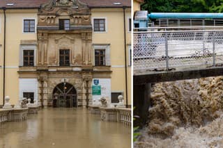 Došlo k zaplaveniu Kaštieľskeho parku a kaštieľa, v ktorom sa nachádza aj domov dôchodcov.