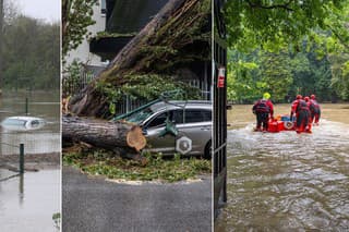 Lejak a vietor udreli na Slovensku v plnej sile