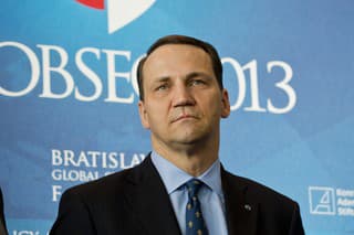 Poľský minister zahraničných vecí Radoslaw Sikorski