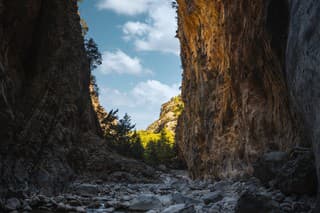 Grécky národný park Samaria na západe ostrova Kréta.