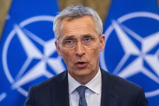 Na snímke generálny tajomník Severoatlantickej aliancie Jens Stoltenberg