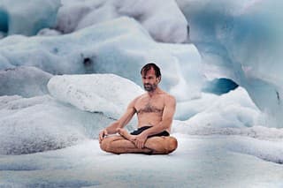 Slávny otužilec Wim Hof.