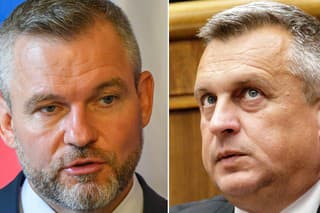 Na snímke prezident Peter Pellegrini a Andrej Danko.