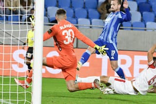 Futbalista Slovana Bratislava Jurij Medveděv.