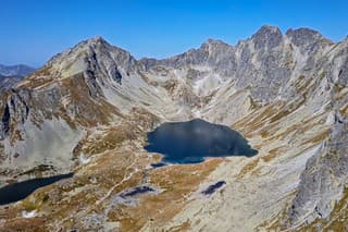 Aerial of High Tatras mountains