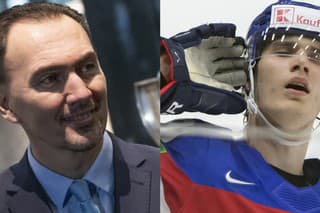 Šéf zväzu Miroslav Šatan (vľavo) je rád, že Slafkovskému sa v NHL darí a má formu ako hrom.