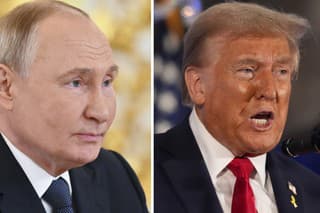 Vladimir Putin (vľavo) a Donald Trump