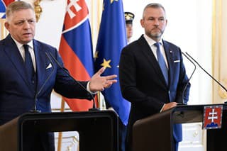 Premiér Robert Fico (vľavo) a prezident Peter Pellegrini.