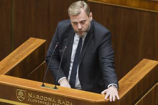 Na snímke poslanec Juraj Krúpa (SaS) počas 3. chôdze NRSR k Programovému vyhláseniu vlády (PVV) 