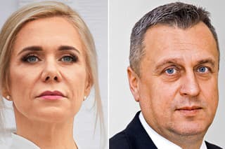 Ministerka hospodárstva Denisa Saková a predseda národniarov Andrej Danko 