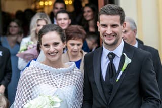 Danka Barteková a ženích Patrik Hrbek