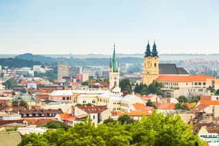 View of the City of Nitra, Slovakia as Seen from Nitra Castle