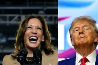 Kamala Harrisová, Donald Trump.