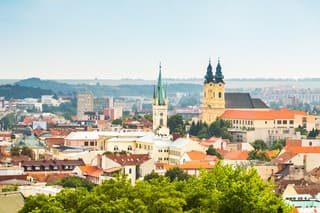 View of the City of Nitra, Slovakia as Seen from Nitra Castle