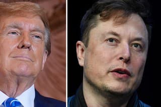 Donald Trump a Elon Musk.