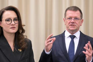 Podpredsedníčka vlády Ukrajiny Julie Svyrydenková a podpredseda vlády SR Peter Kmec (Hlas-SD).