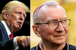 Donald Trump a Pietro Parolin.