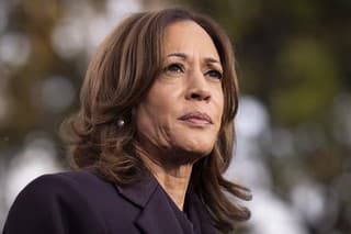 Porazená kandidátka na prezidentku USA Kamala Harrisová.