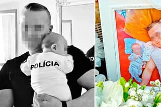 Vo štvrtok pochovali policajta Mária († 32) a jeho synčeka, iba 2-mesačného Adamka. 