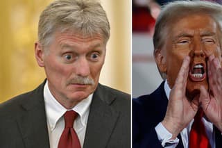 Dmitrij Peskov a Donald Trump.