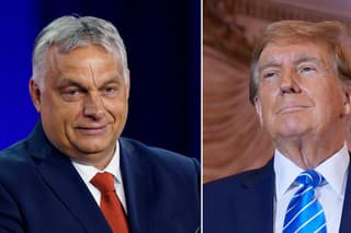 Viktor Orbán na stretnutí s Donaldom Trumpom.