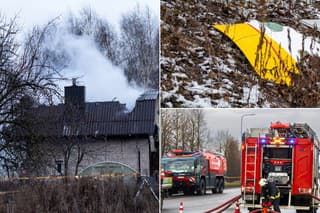 Nákladné lietadlo sa zrútilo na obytnú budovu pri letisku vo Vilniuse.