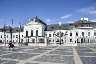 Na snímke Grasalkovičov palác alebo Prezidentský palác.