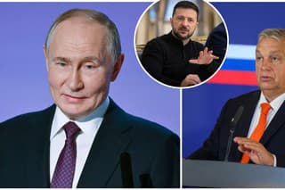 Vladimir Putin, Volodymyr Zelenskyj a Viktor Orbán.