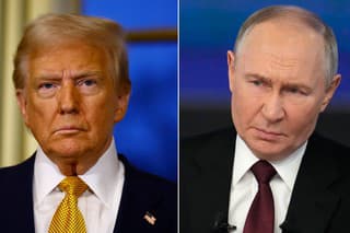 Donald Trump a Vladimir Putin.