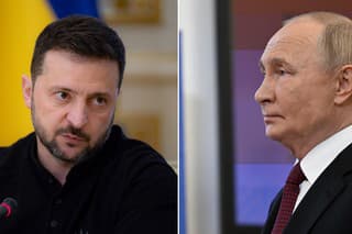 Volodymyr Zelenskyj, Vladimir Putin.