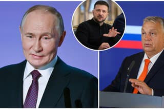 Vladimir Putin, Volodymyr Zelenskyj a Viktor Orbán.