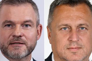 Na snímke prezident SR Peter Pellegrini (vľavo) a Andrej Danko (SNS).