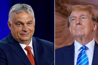 Viktor Orbán na stretnutí s Donaldom Trumpom.