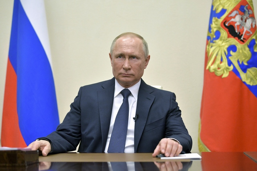Vladimir Putin počas televízneho