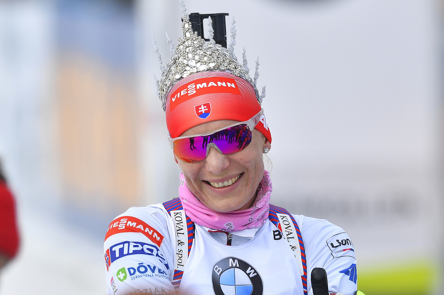 Na snímke slovenská biatlonistka
