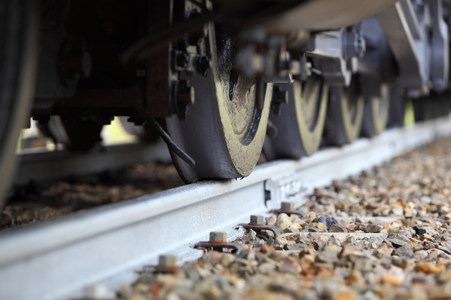 Heavy railway train wheels