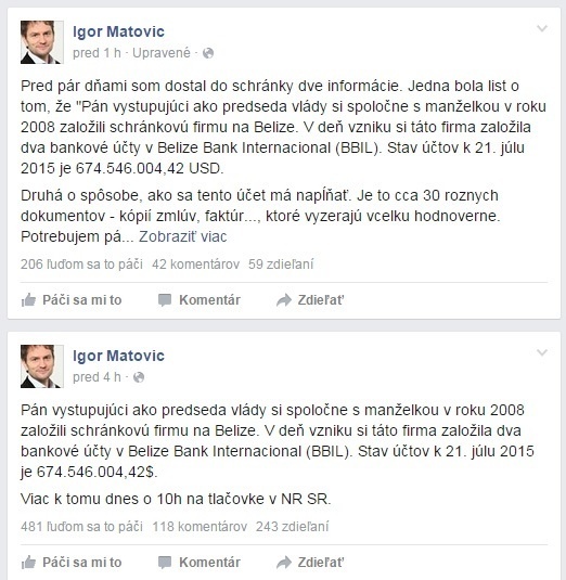 Matovičov status.