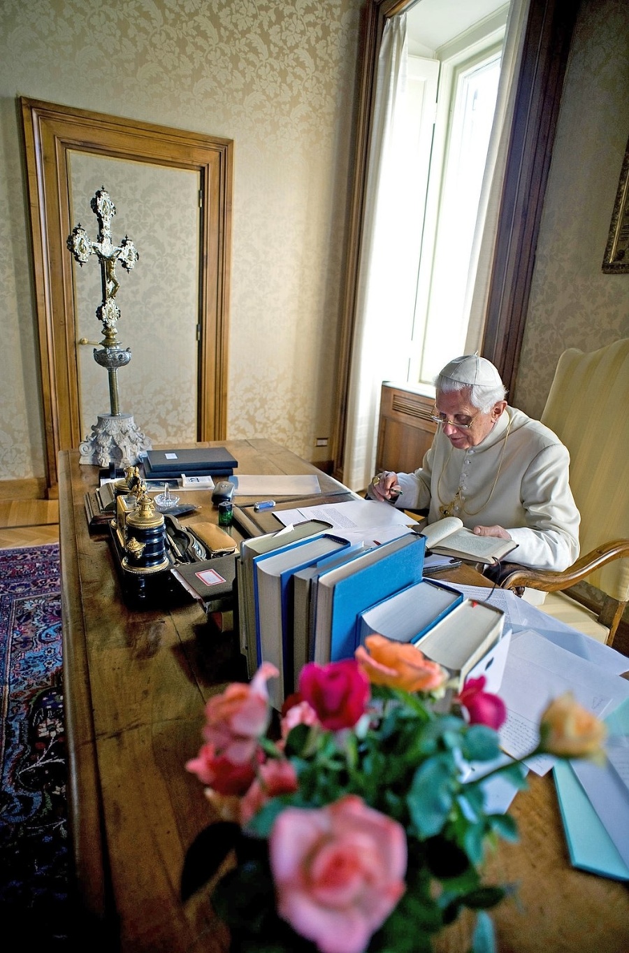 V pracovni: Benedikt XVI.