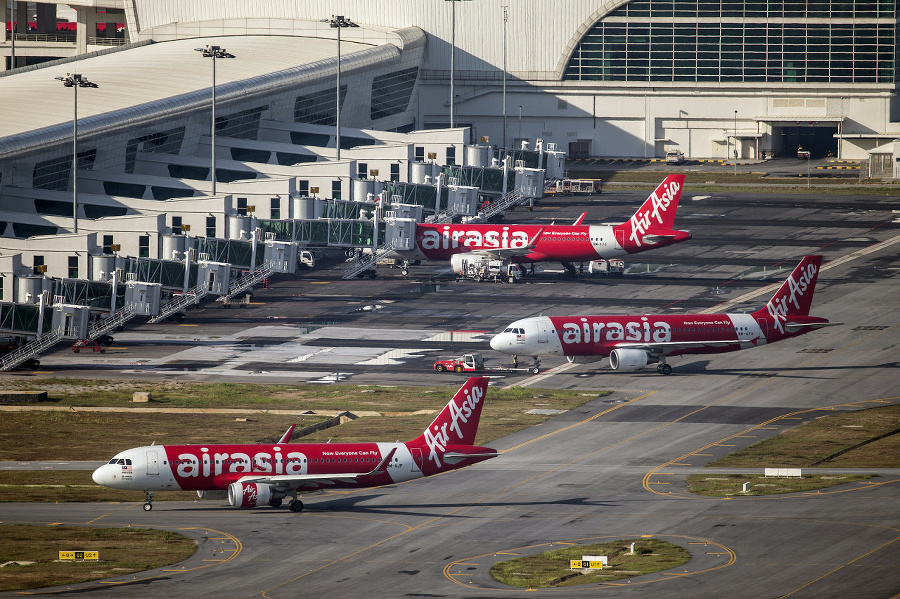 Nízkonákladová letecká spoločnosť AirAsia.