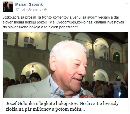 Marián Gáborík tvrdo a